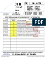 Hitachi P50H401 Service Manual