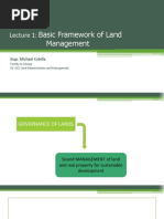 Basic Framework of Land Management: Engr. Michael Cobilla