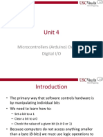 Unit 4: Microcontrollers (Arduino) Overview Digital I/O