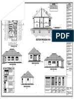 Section Through M-M: East Elevation West Elevation Front Elevatiion