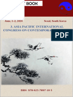 3.asia Pacific Interntional Congress On Contemporary Studies Tam Metin Bildiri Kitabı