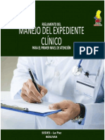 Reglamento Del Manejo Del Expediente Clínico para El Primer Nivel de Atención