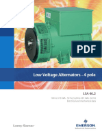 Low Voltage Alternators - 4 Pole: 180 To 315 kVA - 50 HZ / 228 To 381 kVA - 60 HZ Electrical and Mechanical Data