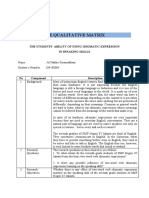 Matrix of Descriptive Qualitative Research - Car.library Research