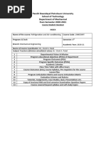 Pandit Deendayal Petroleum University School of Technology Department of Mechanical Even Semester 2020-2021