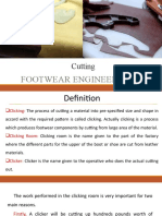 Footwear Engineering-I: Cutting