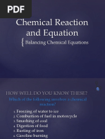 Lesson 3 - Chemical Reaction and Equation