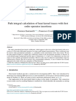 Path Integral Calculation of Heat Kernel Traces With First Order Operator Insertions