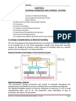 Chapter-5 Automated Materials Handling and Storage Systems: Material Handling Technologies in The Production System