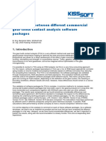 Comparison Between Different Commercial Gear Tooth Contact Analysis Software Packages