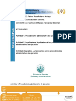 Actividad 1. Procedimiento Administrativo de Ejecución: ETA PAS DEL PRO CED Imie NTO ADM