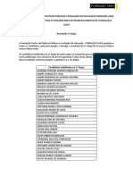 Resultado 1 Etapa Edital 10 2020 Teste