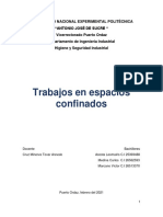 Investigación de Trabajos en Espacios Confinados - Grupo N°3