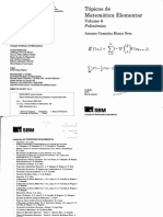 Tópicos de Matemática Elementar, Volume 6