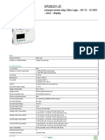 Smart Relay - Zelio Logic SR2 - SR3 - SR2B201JD