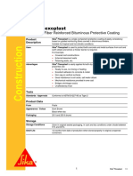 Sika Flexoplast: High Build, Fiber Reinforced Bituminous Protective Coating