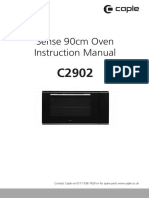 Sense 90cm Oven Instruction Manual: Contact Caple On 0117 938 7420 or For Spare Parts WWW - Caple.co - Uk