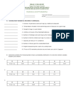 4th MID QUARTER EXAM Statistics and Probability