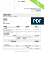 Invoice #3793: Qloudin Technologies PVT LTD