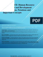 CHAPTER VII: Human Resource Management and Development Policies, Terms, Notations and Important Concepts