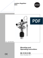 Flow and Temperature Regulator Type 2469/2430 K: Mounting and Operating Instructions EB 3132-2 EN