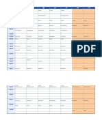 Horario Horizontal Semanal 24 Horas