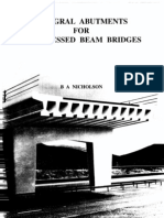 Integral Abutments For Prestressed Beam Bridges