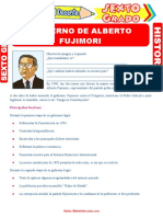 Gobierno de Alberto Fujimori para Sexto Grado de Primaria