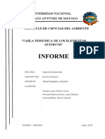 Informe Tabla Periódica