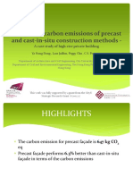 Comparing Carbon Emissions of Precast and Cast-In-Situ Construction Methods