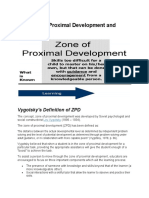 Zone Proximal Development and Scaffolding