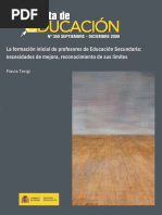 Artículo de Revista - La Formación Inicial de Profesores de Educación Secundaria - Flavia Terigi