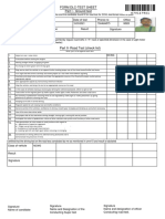 Form Dlc-Test Sheet Part I - Ground Test