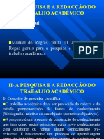 Unidade Ii - Pesquisa e Redacção Do Trab Académico