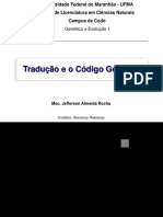 Tradução e o Codigo Genetico