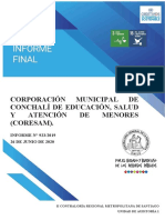 Corporación Municipal DE Conchalí de Educación, Salud Y Atención DE Menores (Coresam)