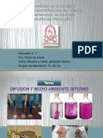 Difusion y Medio Ambiente Interno