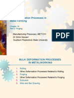 Bulk Deformation Processes in Metal Forming