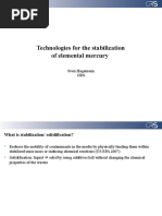 Technologies For The Stabilization of Elemental Mercury: Sven Hagemann GRS