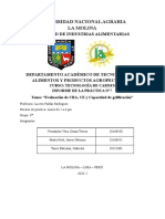 Evaluación de CRA, CE y Capacidad de Gelificación