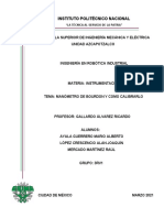 Manómetro de Bourdon y Calibración