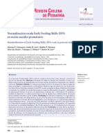 Normalización Escala Early Feeding Skills (EFS) en Recien Nacidos Prematuros