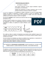 Actividad # 19 Proporcionalidad Directa