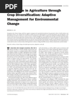 Resilience in Agriculture Through Crop Diversification: Adaptive Management For Environmental Change