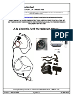 2.3L Controls Pack Installation Manual