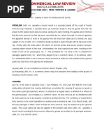 TRANSPORTATION LAW Common Carrier Liability in Case of Fortuitous Event - 2019 - Question 1 of 1 - Magbojos