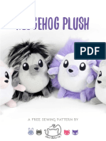 Hedgehog Plush Sewing Pattern