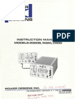 Power Designs 5020 Precision Power Source Manual Newer Edition