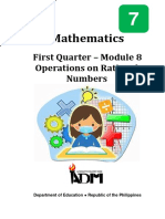 Mathematics7 Q1 Mod8 Operations On Rational Numbers V3