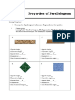 Properties of Parallelogram